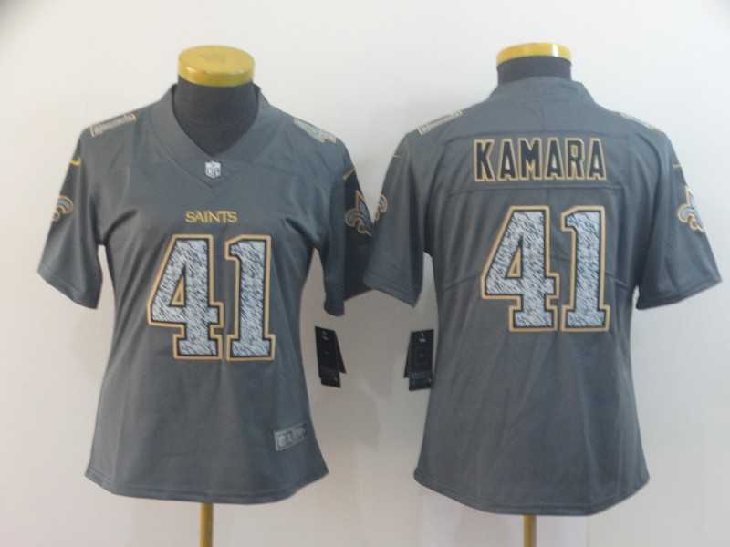 Women Nike Saints 41 Alvin Kamara Gray Camo Vapor Untouchable Limited Jersey,We sell and wholesale Women Nike Saints 41 Alvin Kamara Gray Camo Vapor Untouchable Limited Jersey on line form chian!